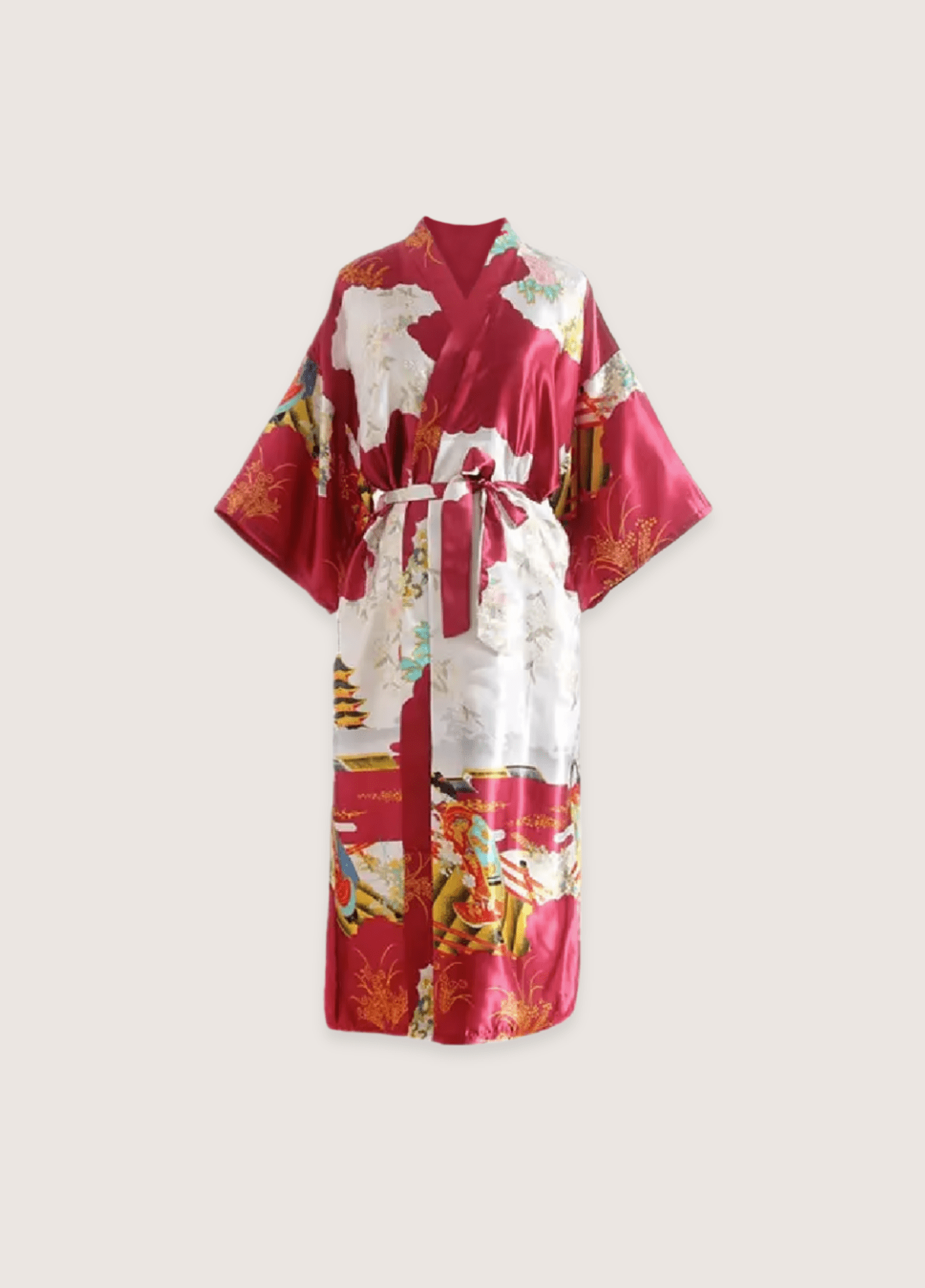 Kimono long soie femme Akane taille l - xl