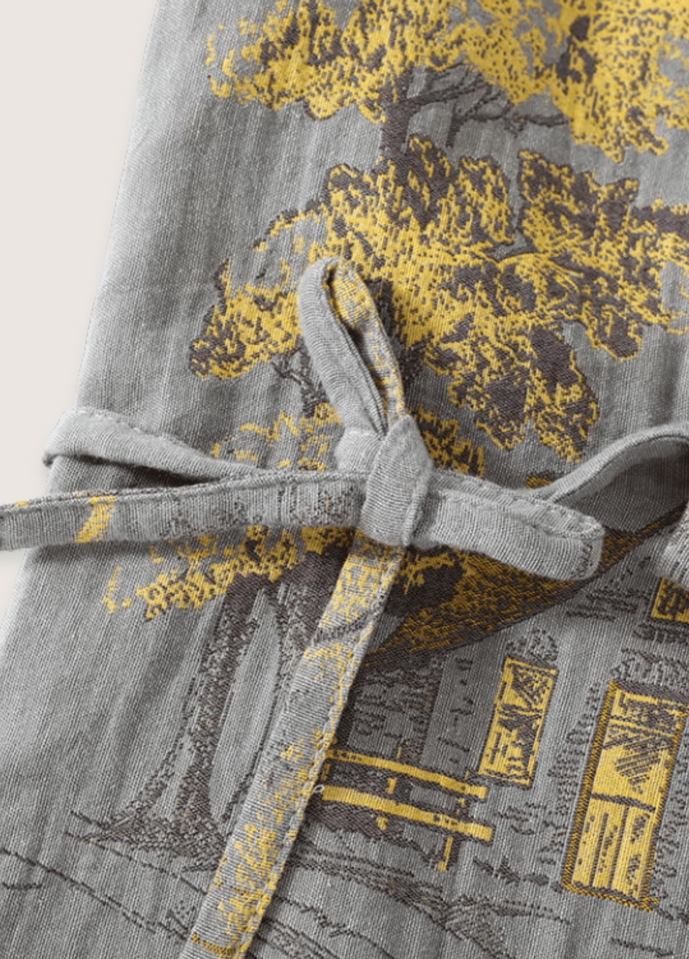 DONE Men's Roomwear Cotton Kimono Pajamas Robes for Spring Jacquard Printed Home Clothing Medium Length Oversized Breathable Bathrobe DONE Men's Roomwear Cotton Kimono Pajamas Robes for Spring Jacquard Printed Home Clothing Medium Length Oversized Breathable Bathrobe