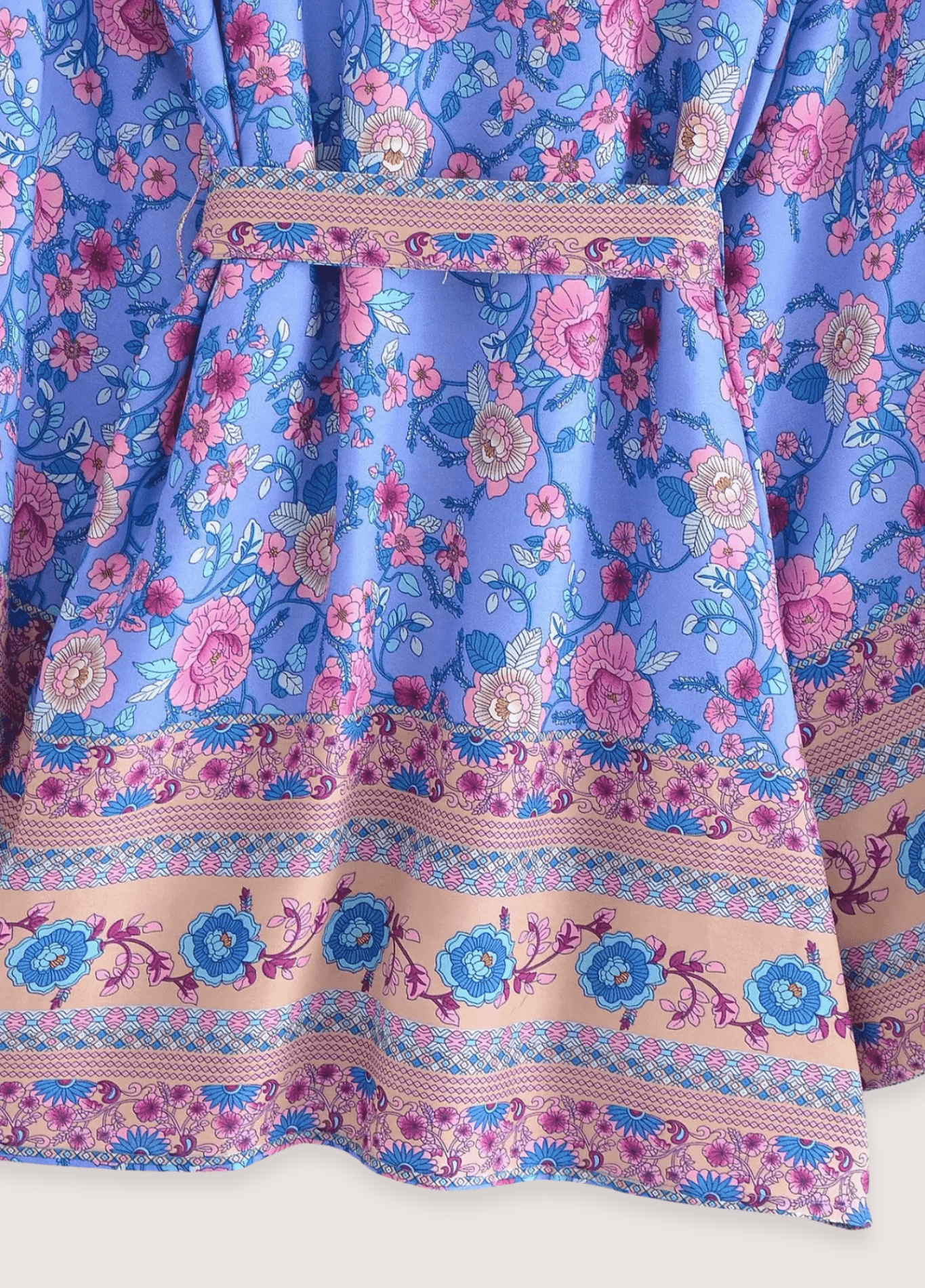 Kimono court plage | Violette d'Été Kimono court plage | Violette d'Été