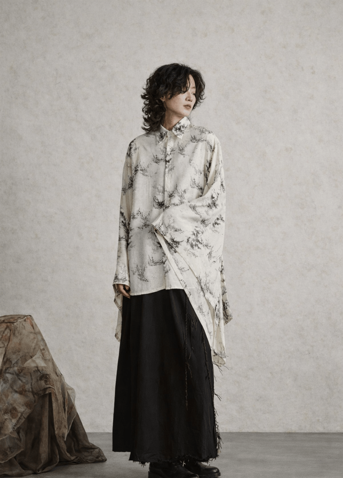 Kimono court | Suiboku Kimono court | Suiboku blanc / M