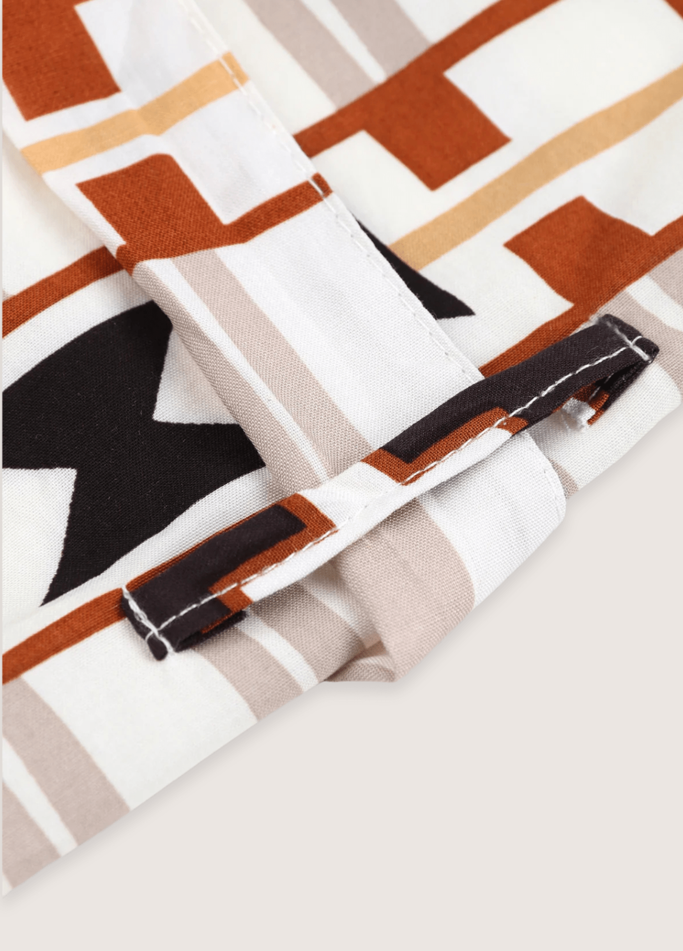 Kimono long beige à motif géométrique tribal Kimono long beige à motif géométrique tribal beige / unique