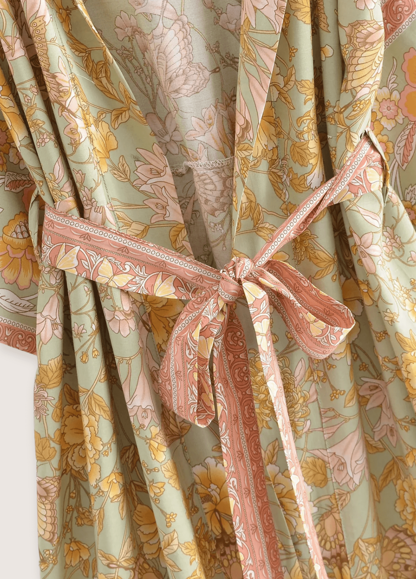 Kimono long bohème fleuri Kimono long bohème fleuri