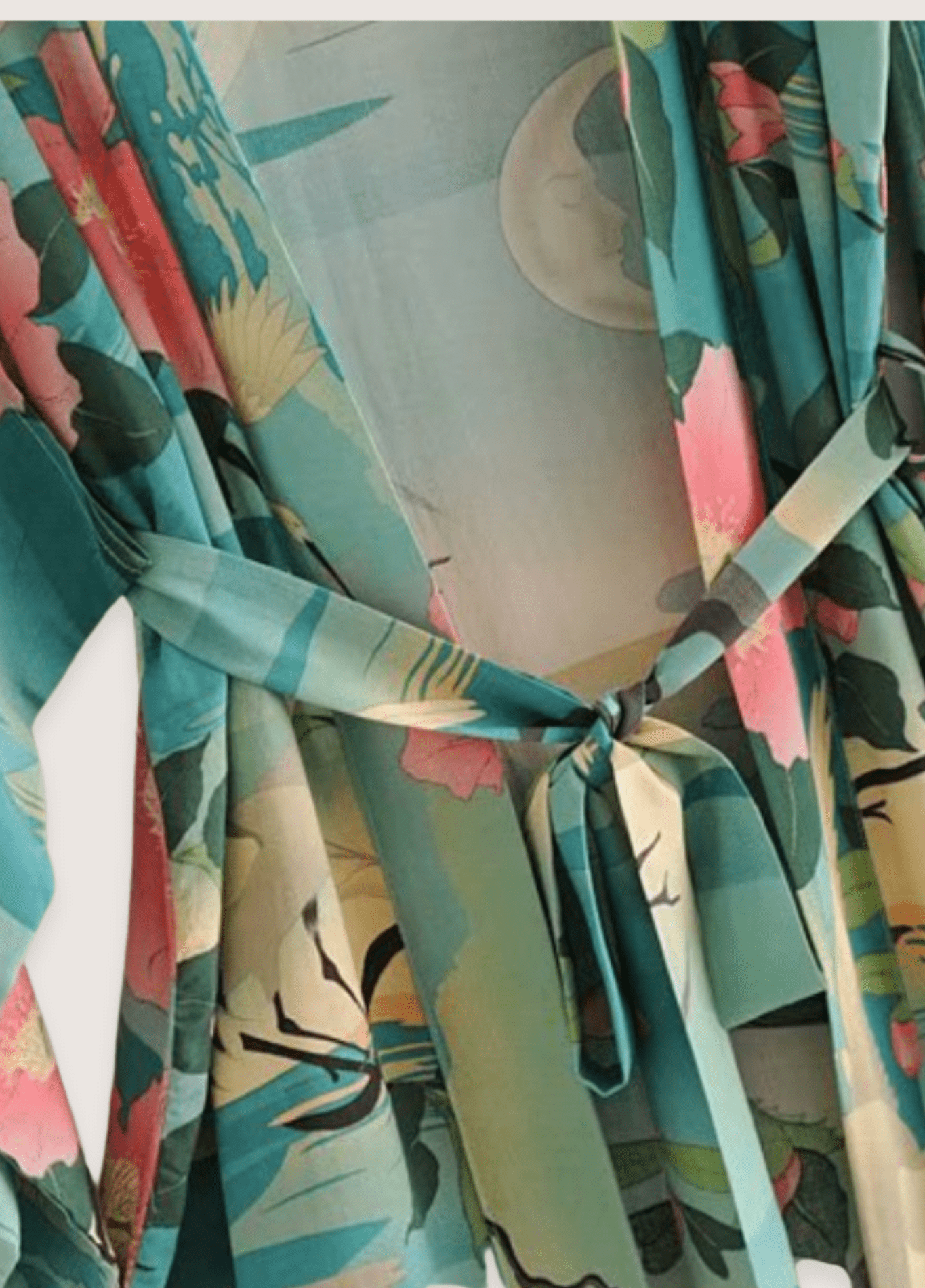 Kimono long | Évasion Tropicale vert / unique