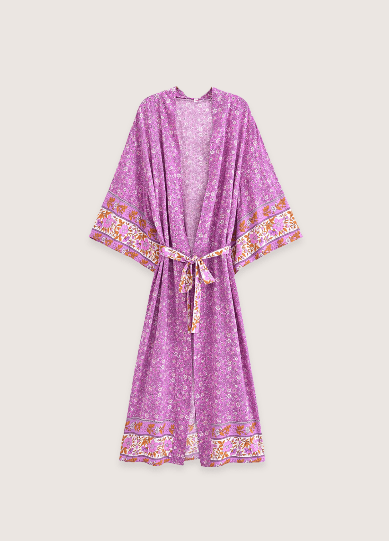 Kimono long | Floral Fuchsia Kimono long | Floral Fuchsia rose / S
