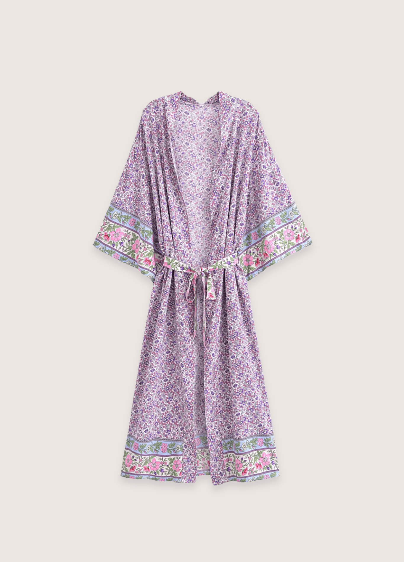 Kimono long | Floral Lilas Kimono long | Floral Lilas violet / S