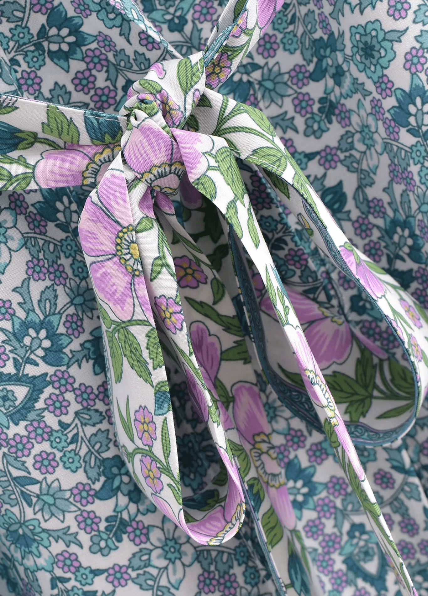 Kimono long | Floral Turquoise Kimono long | Floral Turquoise