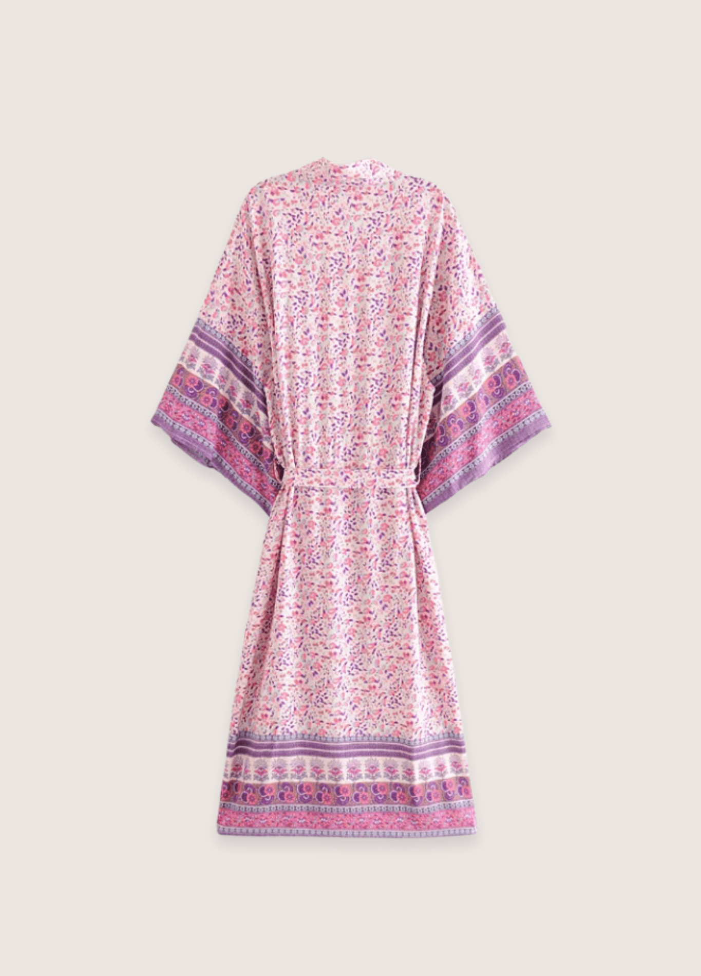 Kimono long rose fleuri Kimono long rose fleuri