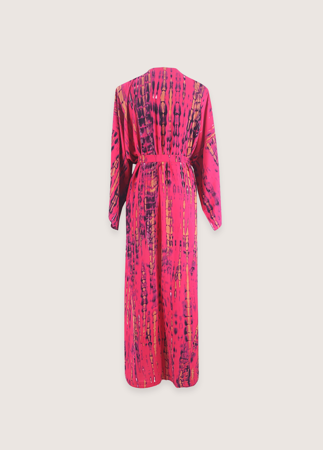 Kimono long rose fuchsia à imprimé Tie Dye Kimono long rose fuchsia à imprimé Tie Dye rose / unique