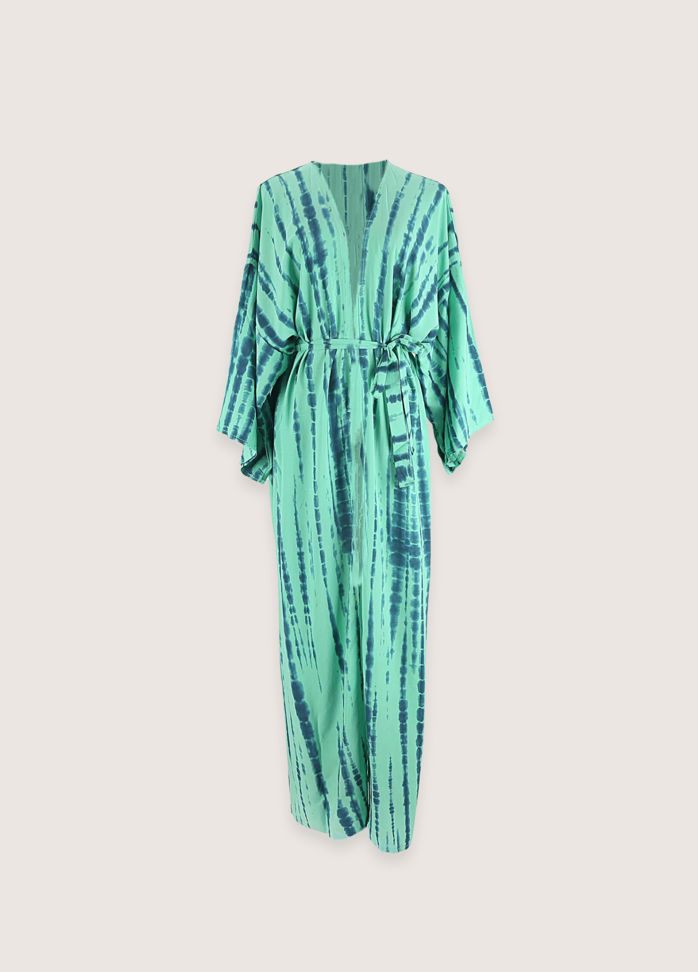 Kimono long vert menthe à imprimé Tie Dye Kimono long vert menthe à imprimé Tie Dye vert / unique