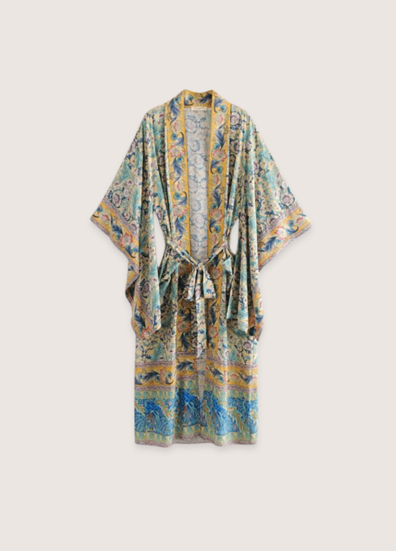 READY Bohemian Printed Bikini Cover-ups Green Tunic Long Kimono Cardigan Plus Size 2023 Women Beach Wear Swim Suit Cover Up A155 READY Bohemian Printed Bikini Cover-ups Green Tunic Long Kimono Cardigan Plus Size 2023 Women Beach Wear Swim Suit Cover Up A155 A156 / L