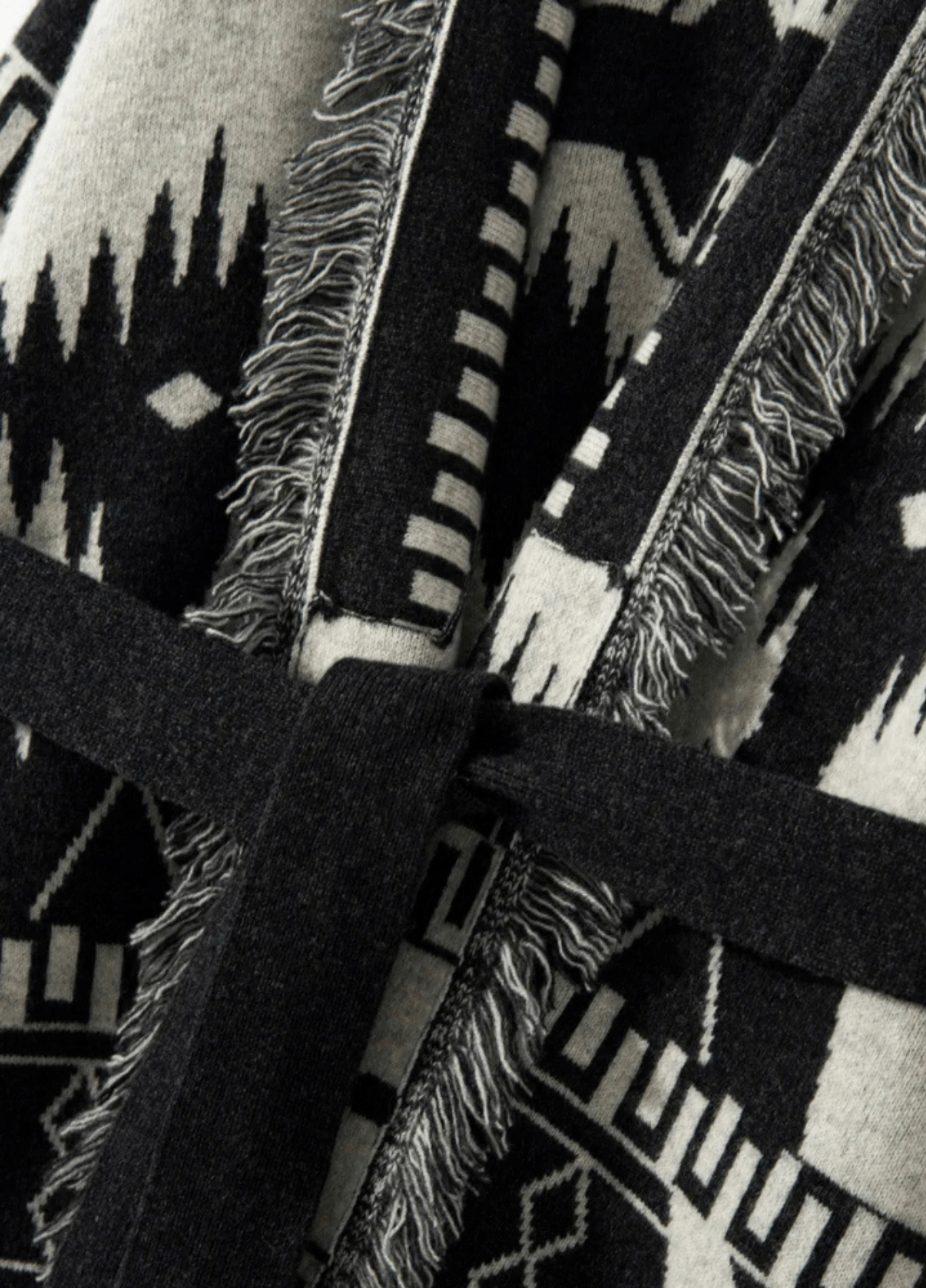 Veste kimono | Aztèques Veste kimono | Aztèques noir / unique