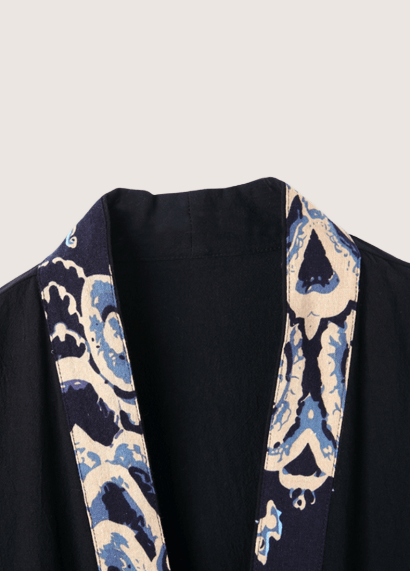 Veste kimono noire | Cardigan Contemporain