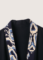 Veste kimono noire | Cardigan Contemporain