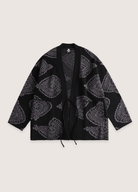 Veste kimono noire | Motifs Paisley Veste kimono noire | Motifs Paisley noir / M