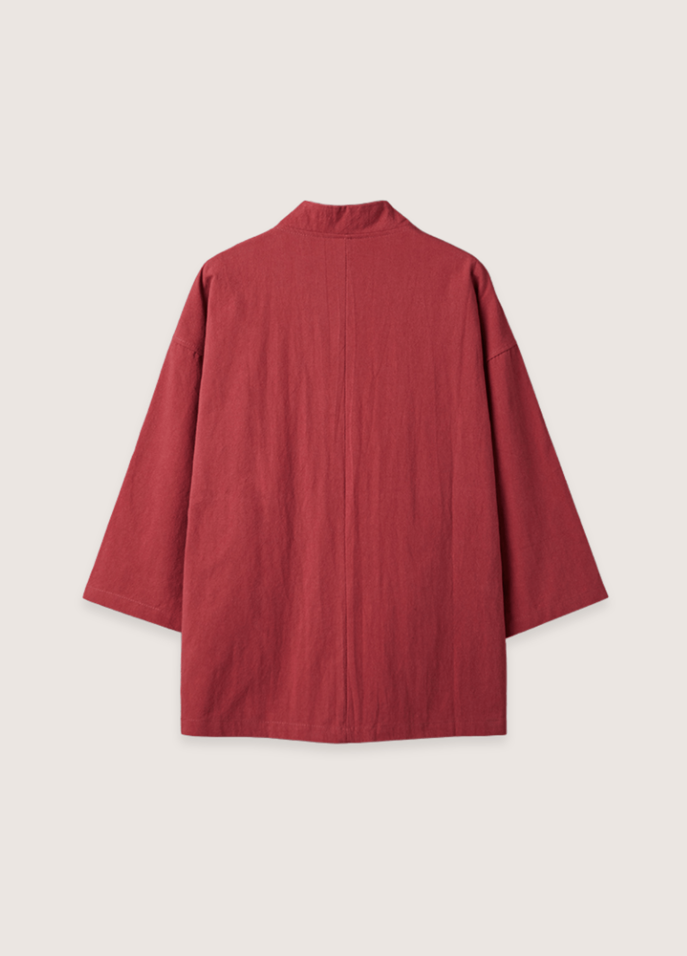 Veste kimono rouge | Cardigan Minimaliste