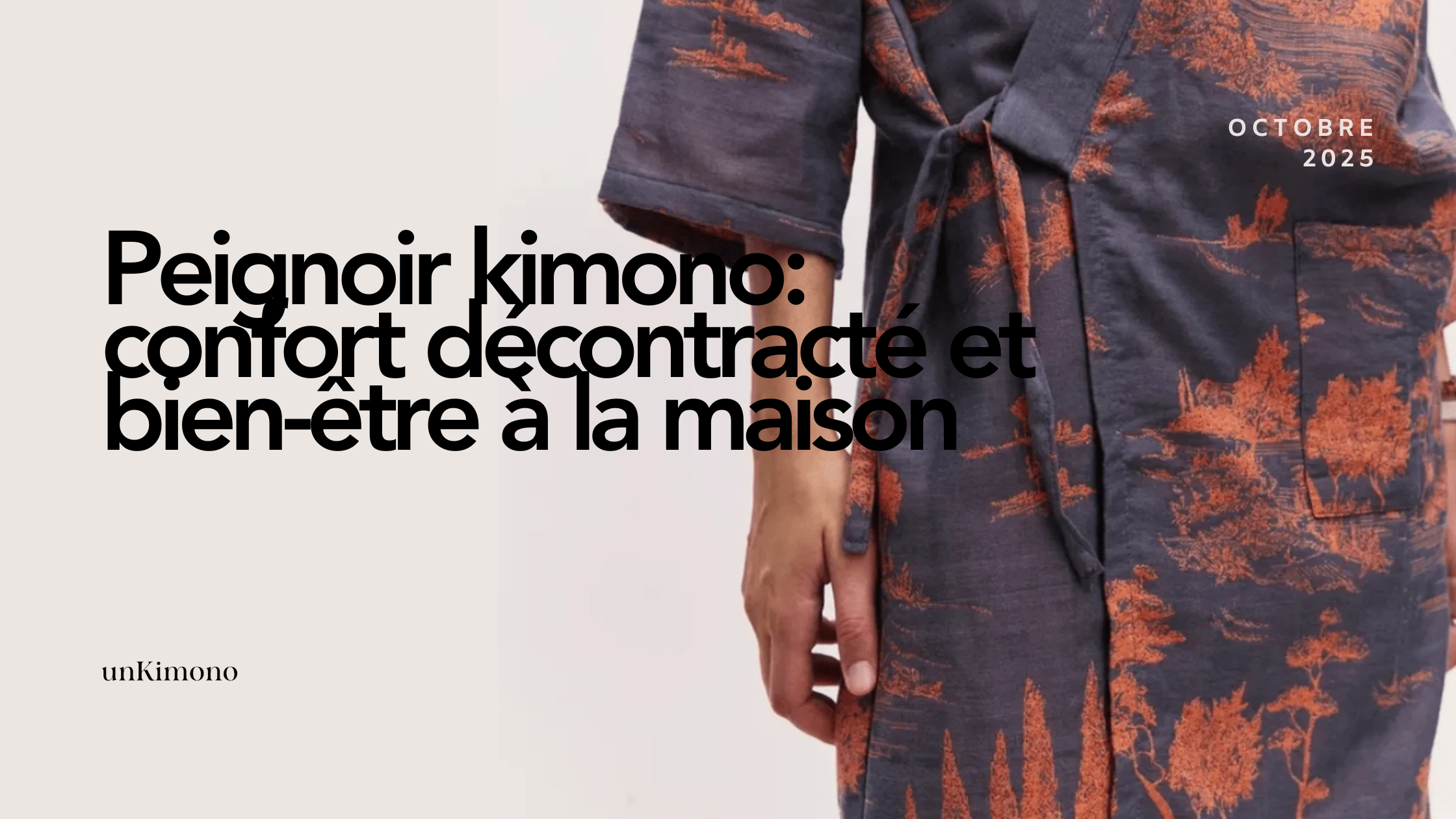 Peignoir kimono : confort décontracté et bien-être à la maison