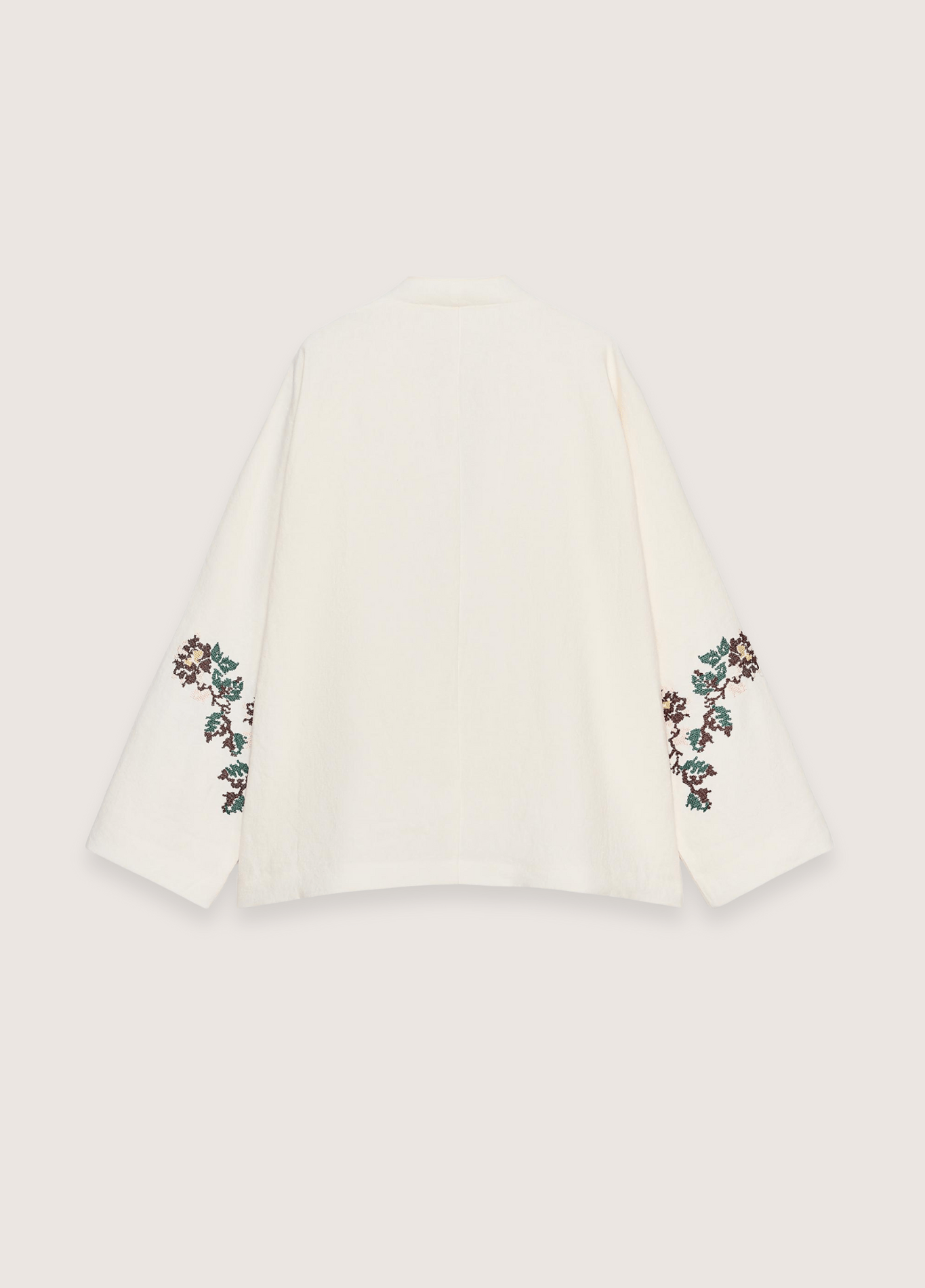 DONE 2025 BOHO Women Beige Embroidery Flower Cuff Long Sleeve Kimono Shirt Holiday V neck Lacing Up Tide Bow Cardigan Blouse Cape DONE 2025 BOHO Women Beige Embroidery Flower Cuff Long Sleeve Kimono Shirt Holiday V neck Lacing Up Tide Bow Cardigan Blouse Cape