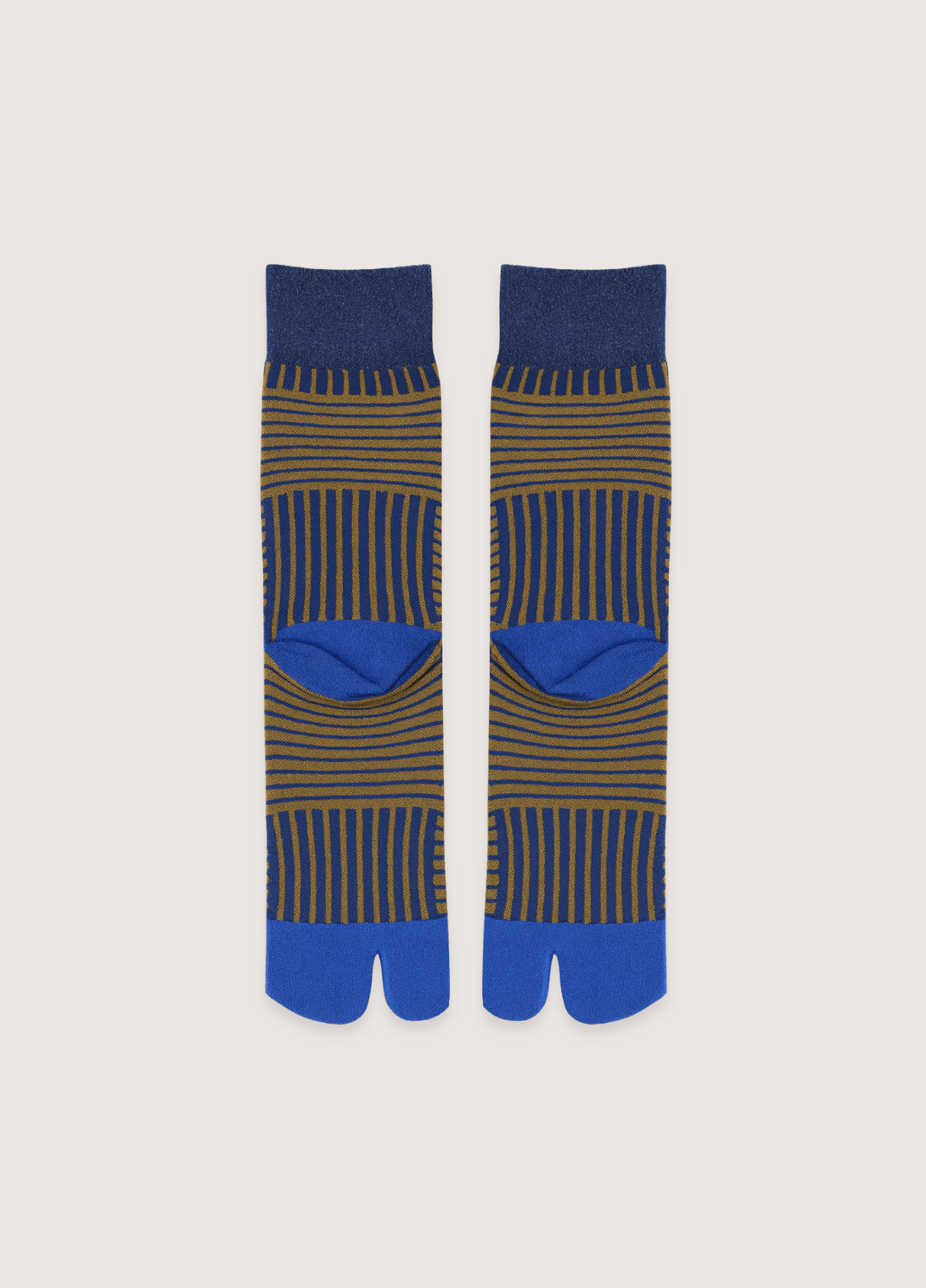 DONE Soft Combed Cotton Women's Two Toe Socks Fashion Retro Striped Color Matching Harajuku Japanese Sandals Tabi Socks Autumn Winter DONE Soft Combed Cotton Women's Two Toe Socks Fashion Retro Striped Color Matching Harajuku Japanese Sandals Tabi Socks Autumn Winter Tabi Blue / Size 35-40 / CHINA
