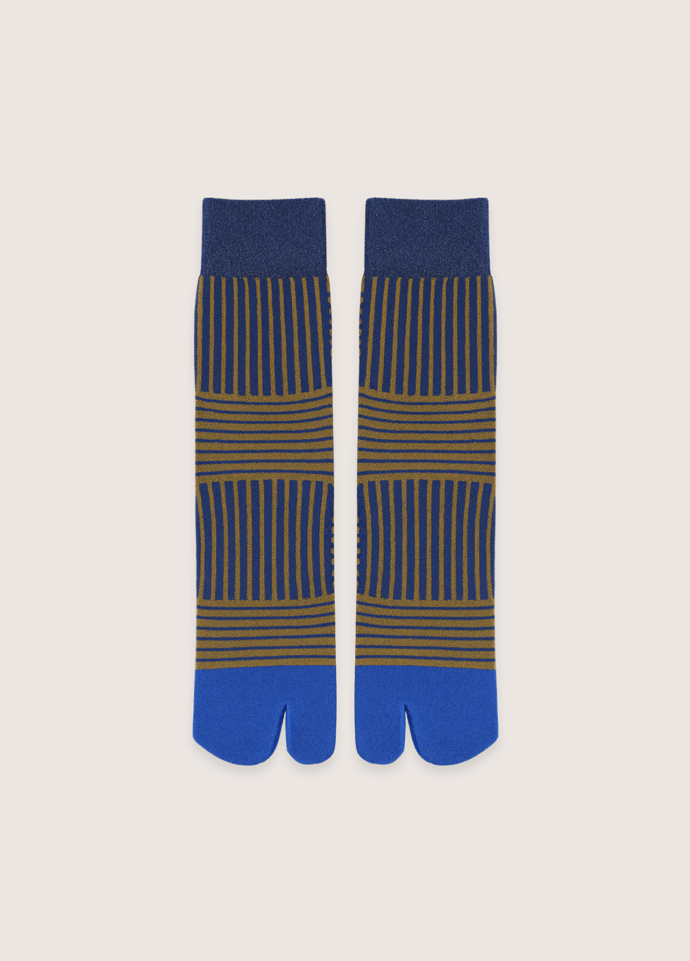 DONE Soft Combed Cotton Women's Two Toe Socks Fashion Retro Striped Color Matching Harajuku Japanese Sandals Tabi Socks Autumn Winter DONE Soft Combed Cotton Women's Two Toe Socks Fashion Retro Striped Color Matching Harajuku Japanese Sandals Tabi Socks Autumn Winter Tabi Blue / Size 35-40 / CHINA