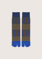 DONE Soft Combed Cotton Women's Two Toe Socks Fashion Retro Striped Color Matching Harajuku Japanese Sandals Tabi Socks Autumn Winter DONE Soft Combed Cotton Women's Two Toe Socks Fashion Retro Striped Color Matching Harajuku Japanese Sandals Tabi Socks Autumn Winter Tabi Blue / Size 35-40 / CHINA