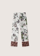 DONE Y2K TRAF fashion printed panty suit female V-neck lace-up top+high waist wide-leg pants loose two-piece 2024 new DONE Y2K TRAF fashion printed panty suit female V-neck lace-up top+high waist wide-leg pants loose two-piece 2024 new