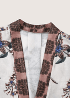 DONE Y2K TRAF fashion printed panty suit female V-neck lace-up top+high waist wide-leg pants loose two-piece 2024 new DONE Y2K TRAF fashion printed panty suit female V-neck lace-up top+high waist wide-leg pants loose two-piece 2024 new