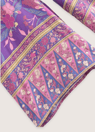 Ensemble pantalon kimono violet fleuri Ensemble pantalon kimono violet fleuri