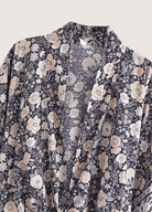 Kimono court bohème gris et rose Kimono court bohème gris et rose