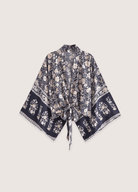 Kimono court bohème gris et rose Kimono court bohème gris et rose gris / S