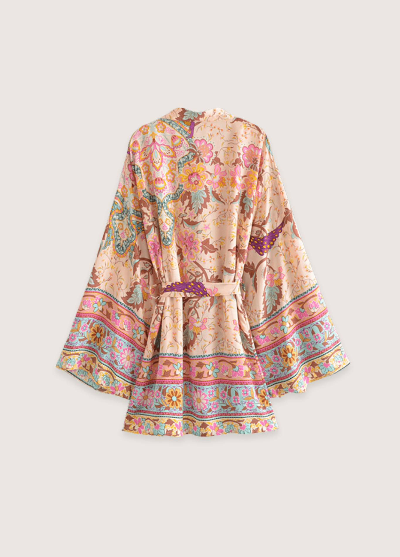 Kimono court floral coloré Kimono court floral coloré
