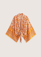 Kimono court jaune fleuri Kimono court jaune fleuri jaune / S