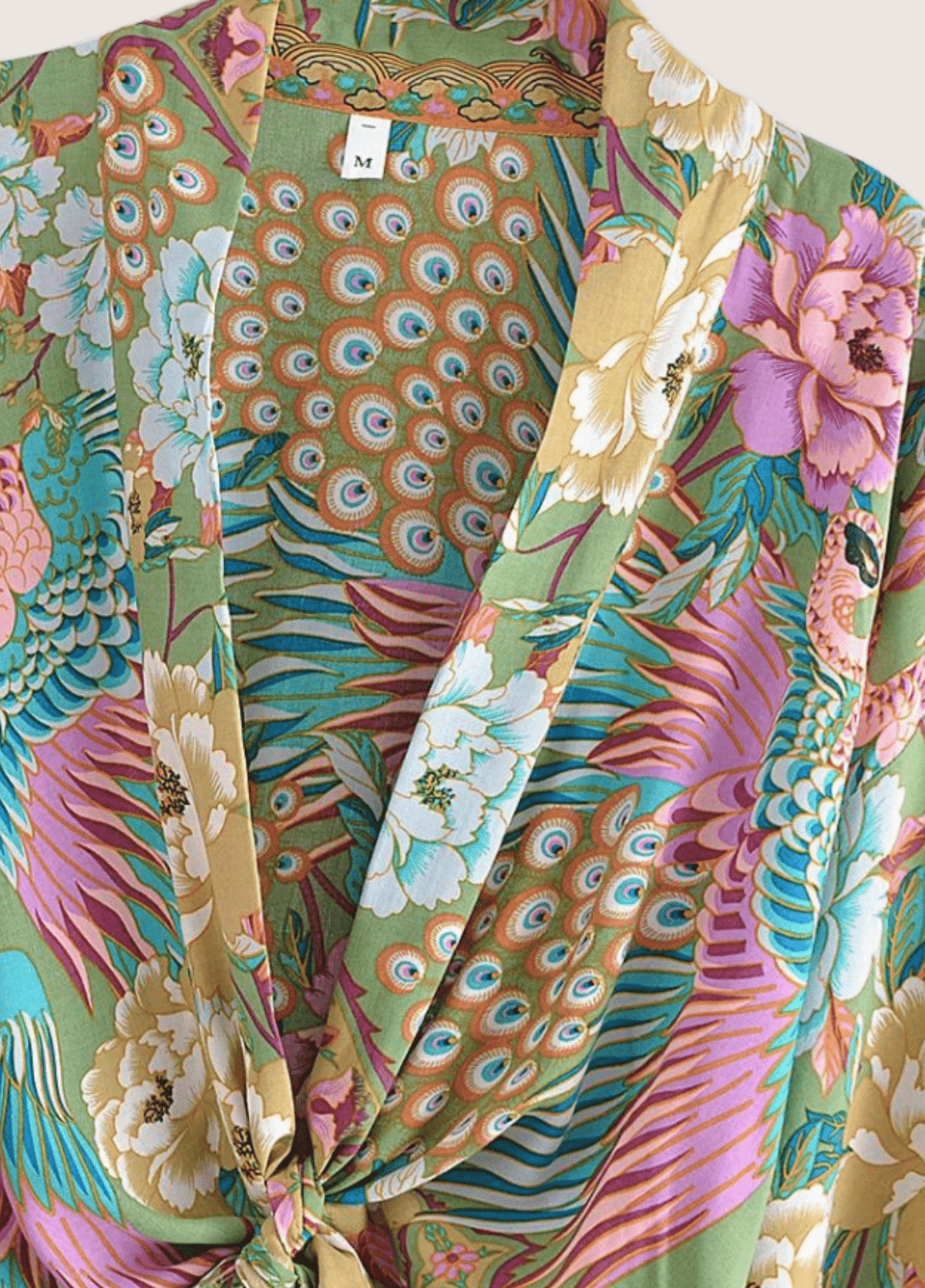 kimono ensembles en Lin Uni - Couleur Kaki Clair