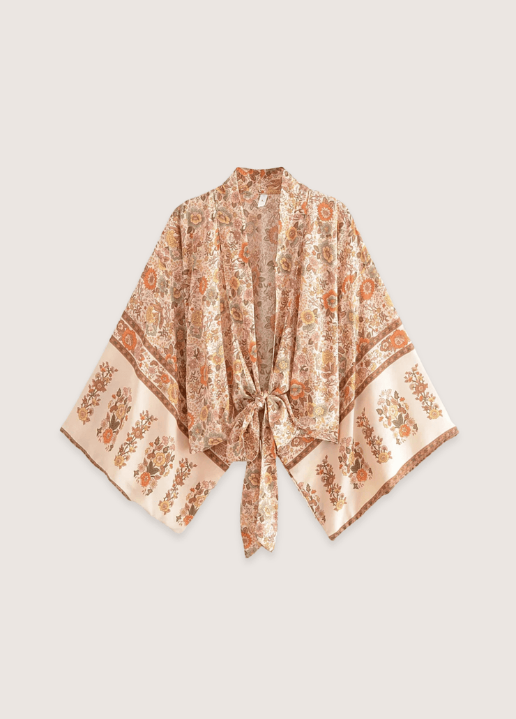 Kimono plage court Terra Petal