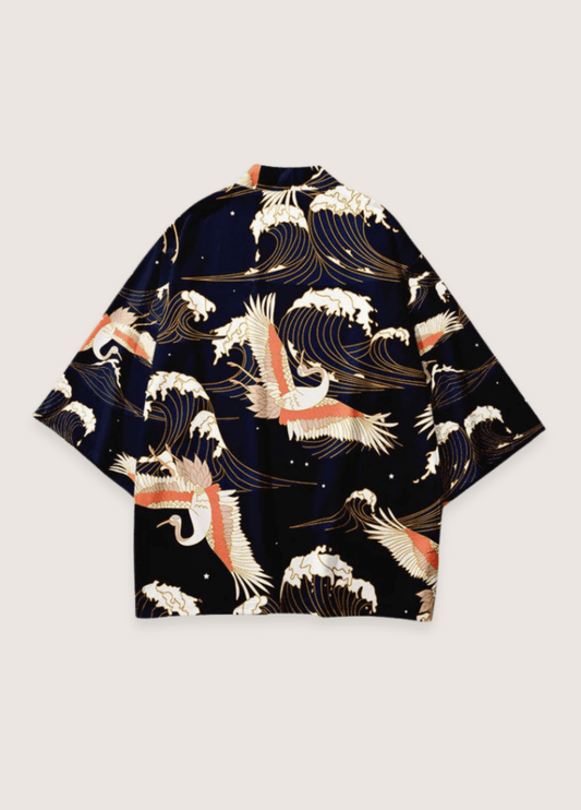 Kimono japonais | Tanchō Kimono japonais | Tanchō noir / XXS