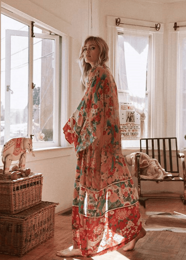 kimono femme plage