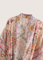 Kimono long fleuri rose pâle Kimono long fleuri rose pâle