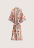 Kimono long fleuri rose pâle Kimono long fleuri rose pâle rose / M