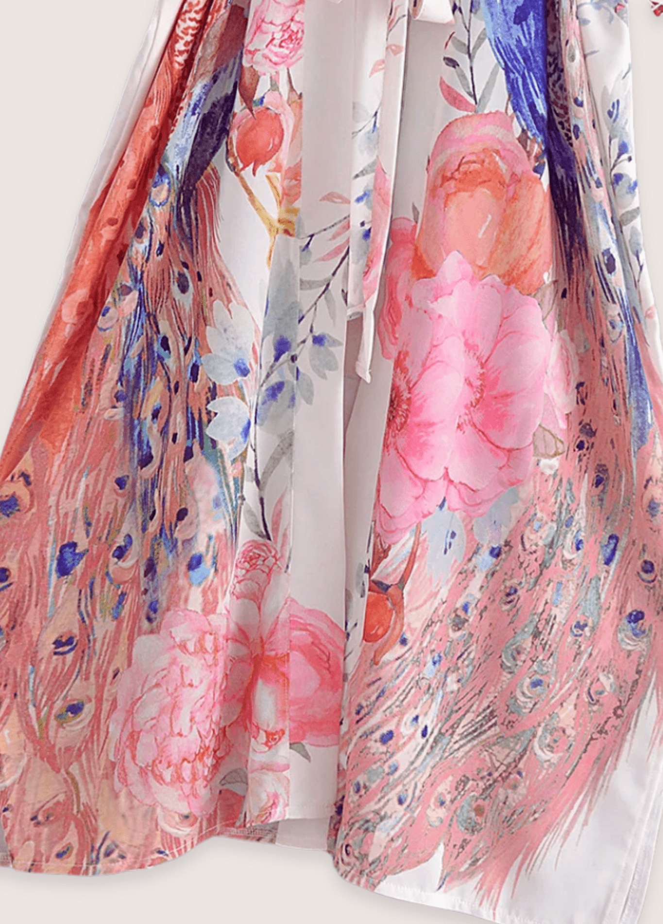 Kimono long | Kujaku Kimono long | Kujaku rosé / unique