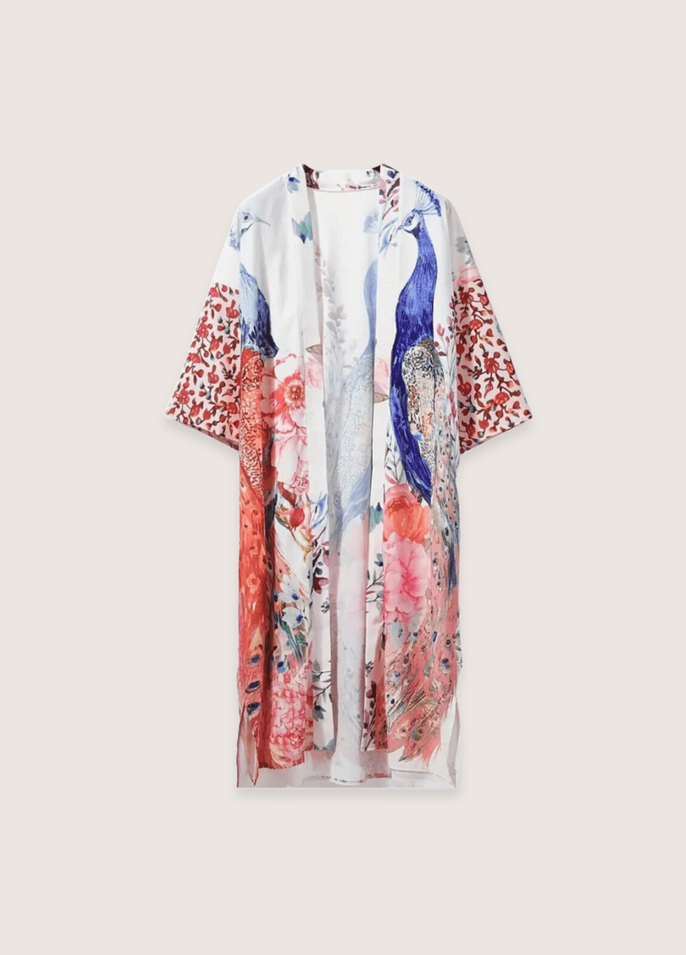 Kimono long | Kujaku Kimono long | Kujaku rosé / unique