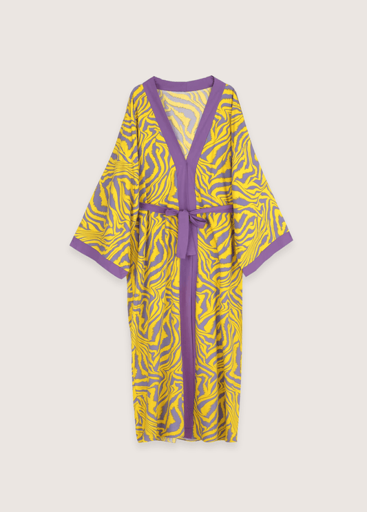 Kimono long | Zebura jaune Kimono long | Zebura jaune jaune / unique