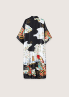 Kimono noir long soie | Akane Kimono noir long soie | Akane noir / unique