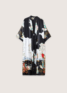 Kimono noir long soie | Akane Kimono noir long soie | Akane noir / unique