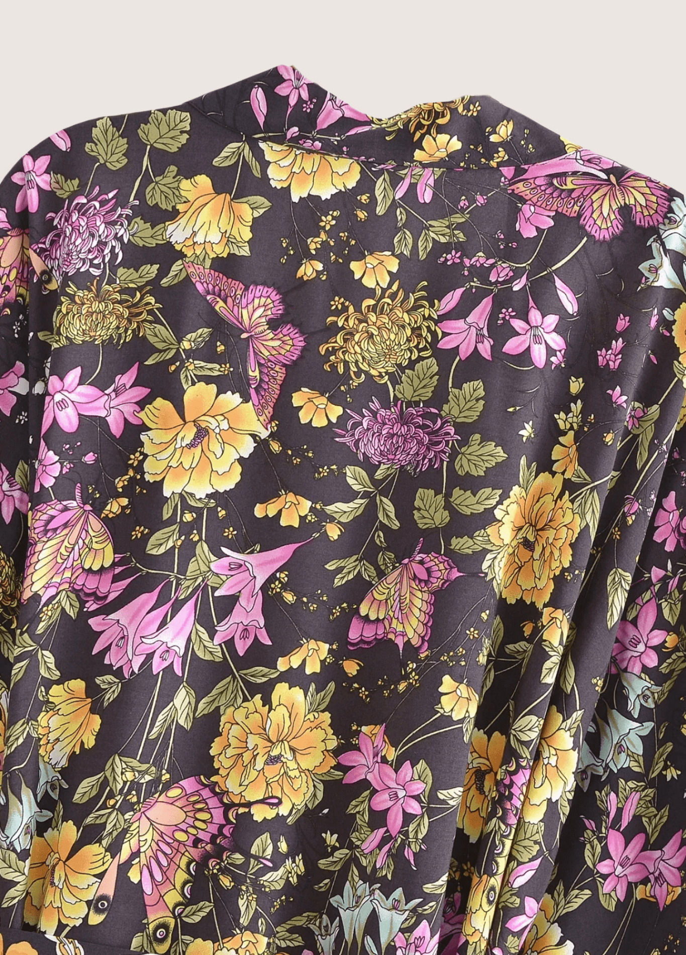 READY Vintage Multi Floral Print Women Bohemian Kimono Beachwear Batwing Sleeves Rayon Robe Beach Boho Bikini Cover-ups READY Vintage Multi Floral Print Women Bohemian Kimono Beachwear Batwing Sleeves Rayon Robe Beach Boho Bikini Cover-ups