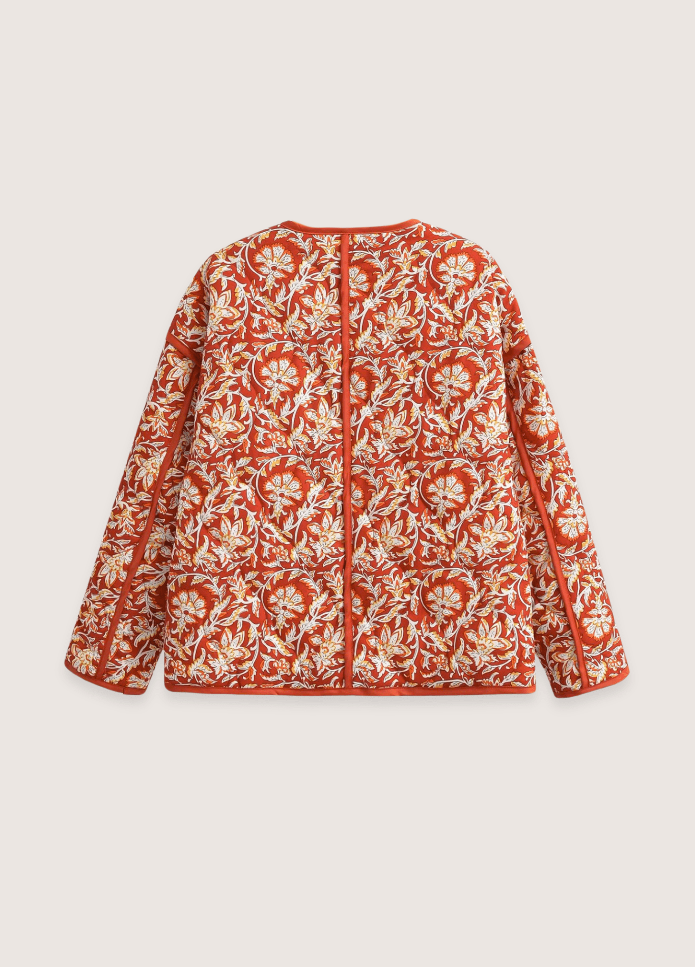 Veste kimono matelassée | Floral Terracotta Veste kimono matelassée | Floral Terracotta