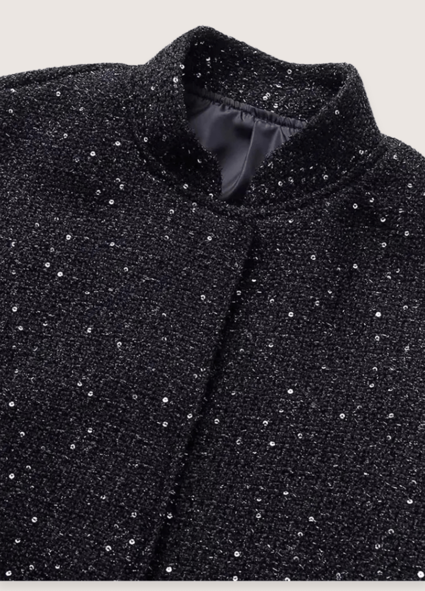 Veste kimono noir à paillettes | Hoshi Veste kimono noir à paillettes | Hoshi