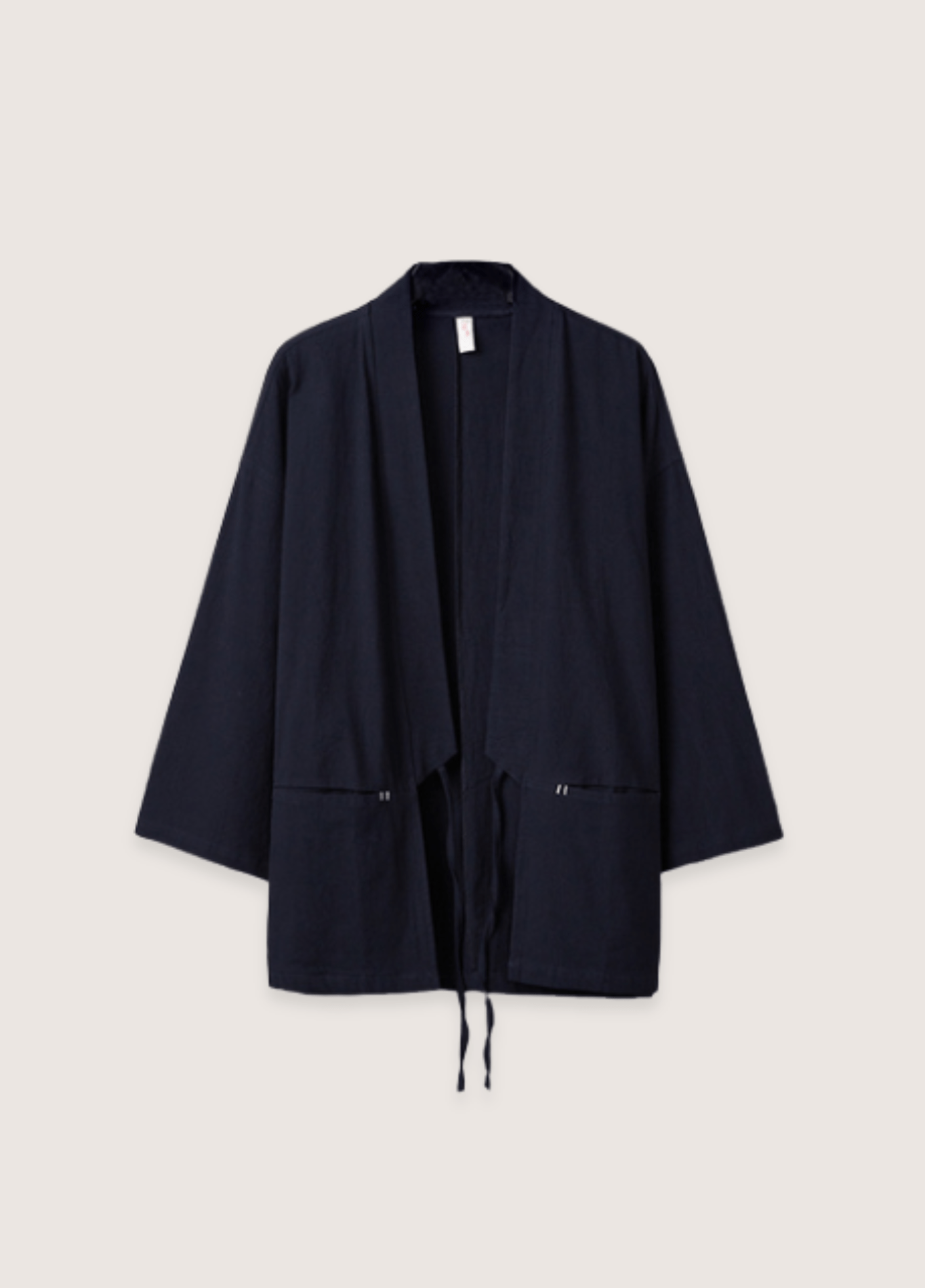 Veste kimono noire | Cardigan Minimaliste noir / M