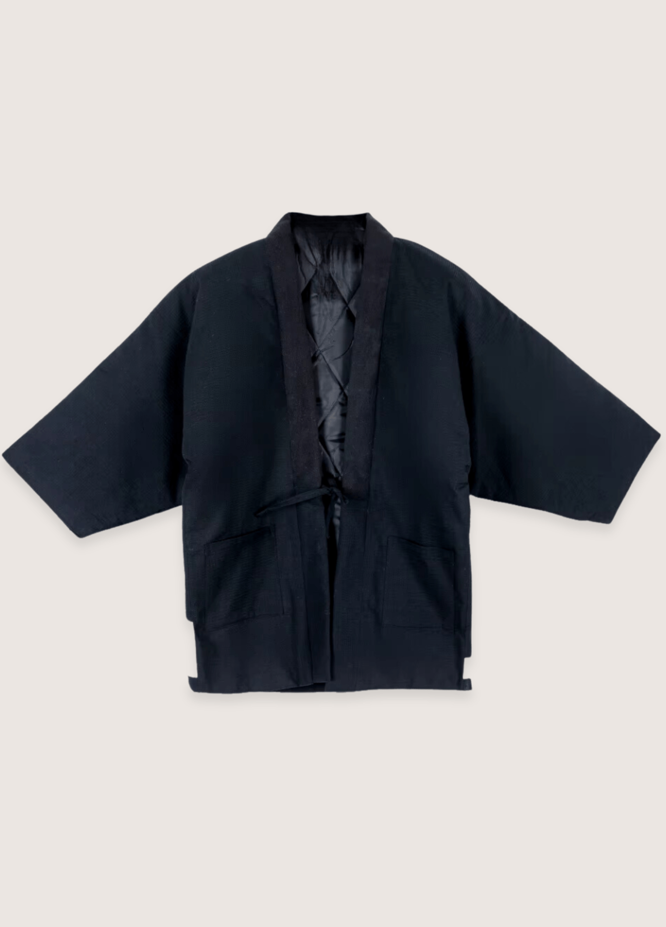 Veste kimono noire | Carpe Koï Nipponne Veste kimono noire | Carpe Koï Nipponne noir / unique