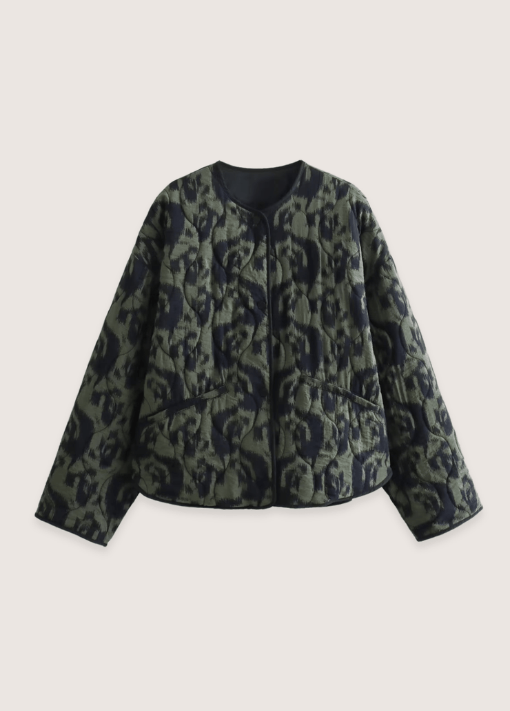 Veste kimono femme vert olive